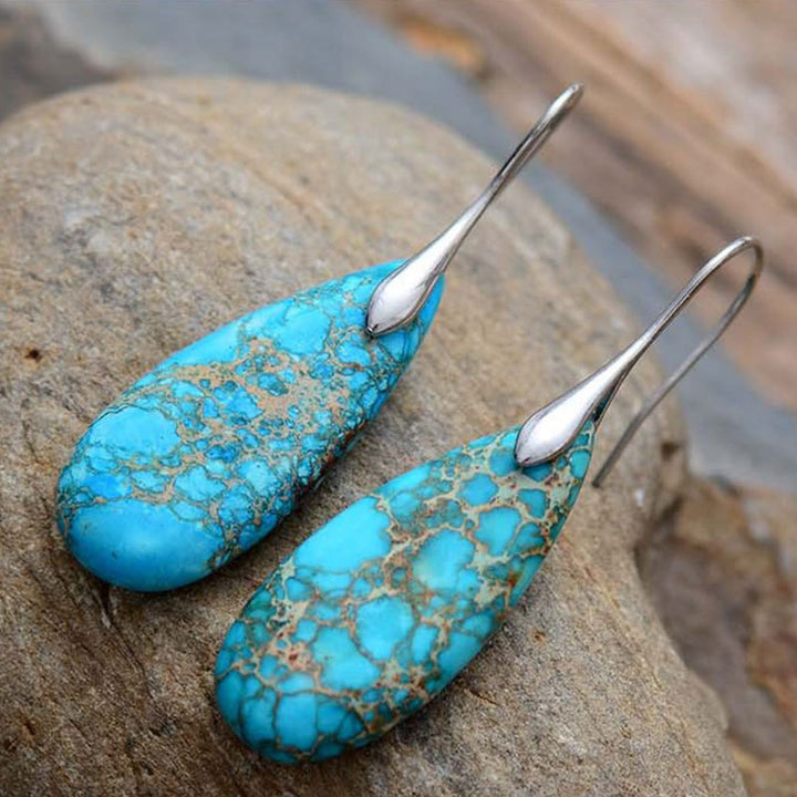 Pendientes de la felicidad del cristal de la piedra del emperador de las Buddha Stones