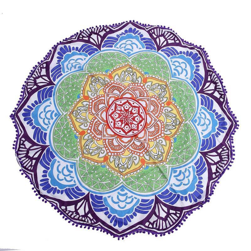 Decoración de estera de armonía con Mandala tibetano de Buddha Stones