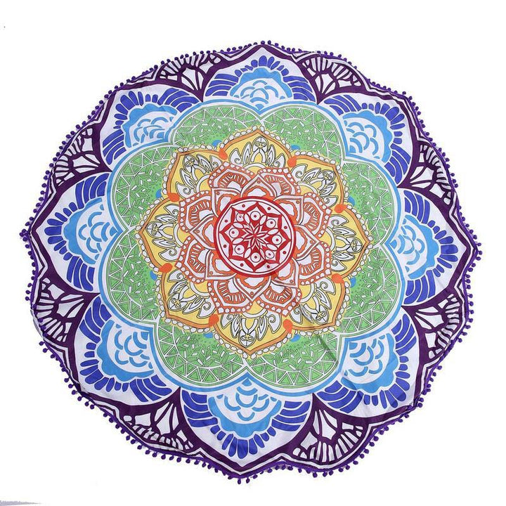 Decoración de estera de armonía con Mandala tibetano de Buddha Stones
