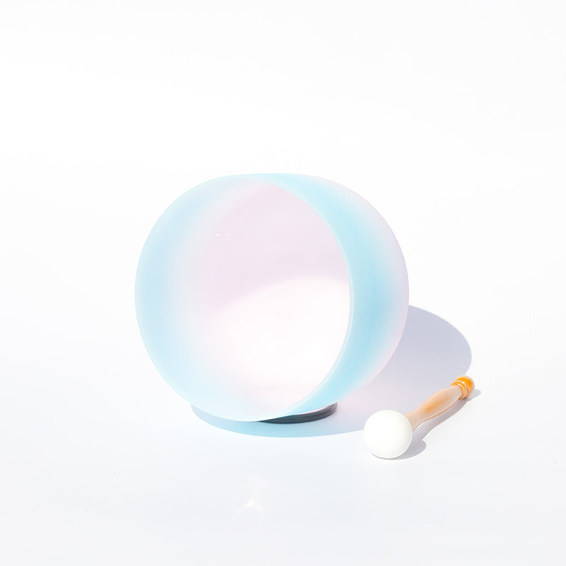 Cuenco de sonido de cristal tibetano hecho a mano para yoga y meditación, cuenco con bolsa