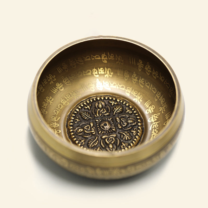 Cuenco con sonido tibetano de Buddha Stones hecho a mano para yoga, atención plena y meditación, juego de cuencos para cantar