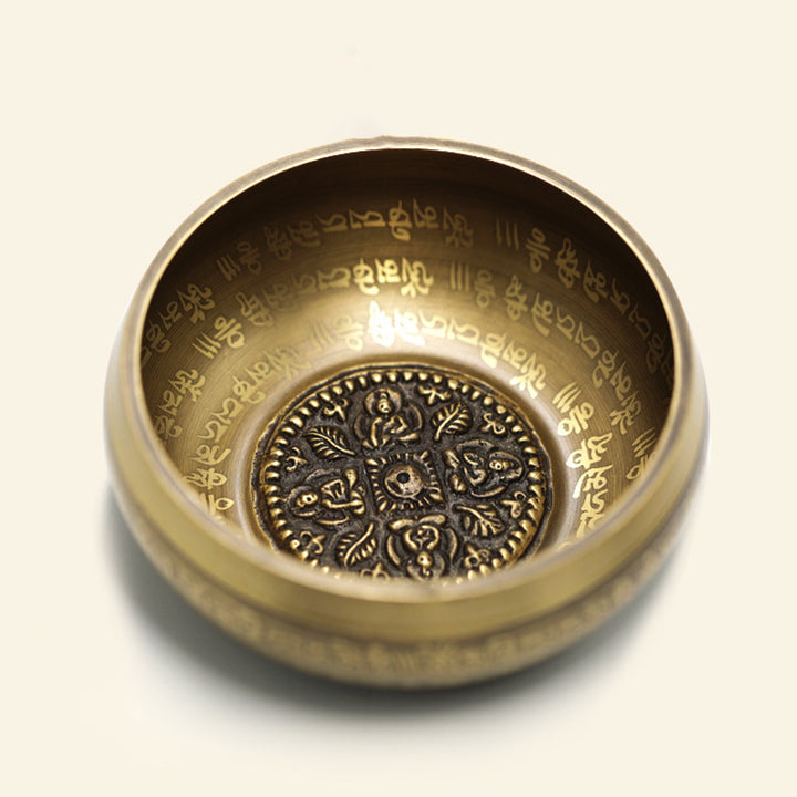 Cuenco con sonido tibetano de Buddha Stones hecho a mano para yoga, atención plena y meditación, juego de cuencos para cantar