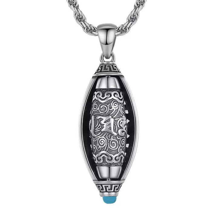 Collar de protección con Buddha Stones Tibet Om Mani Padme Hum, colgante giratorio - image 8