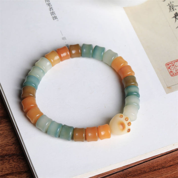 Pulsera colorida de la sabiduría de la pata del gato de la semilla de Bodhi de las Buddha Stones - image 3