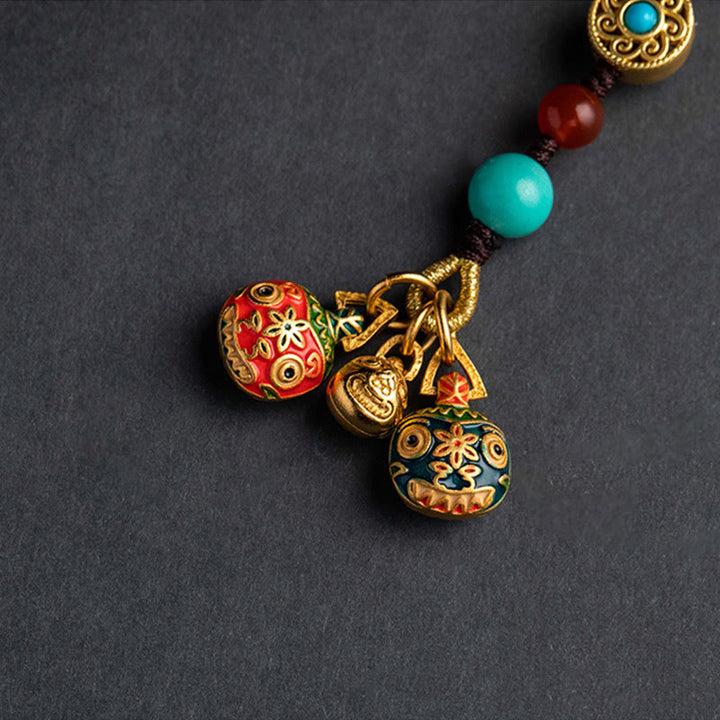Buddha Stones, oro, bestia tragadora, familia, suerte, llavero de coche, decoración colgante para teléfono