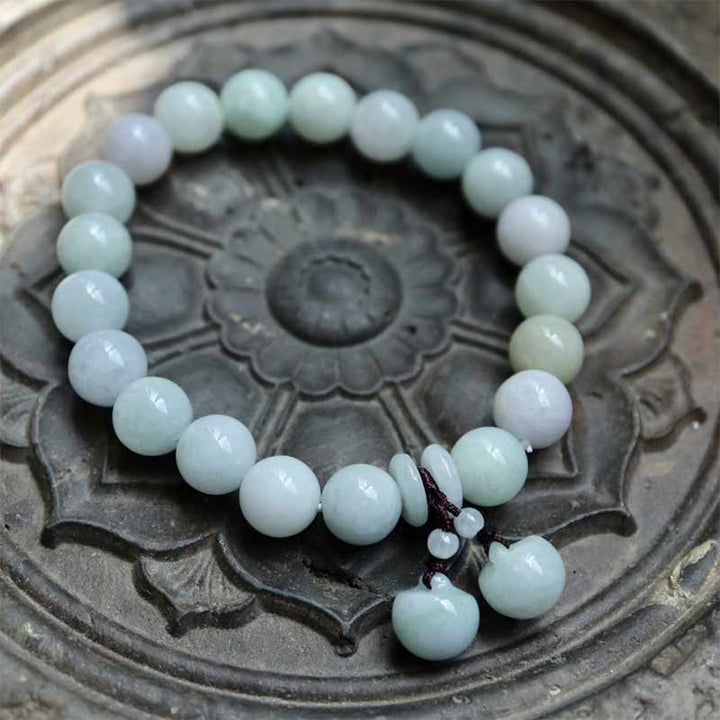 Pulsera de éxito de manzana con Buddha Stones Pi Xiu de jade natural con piedras de Buda