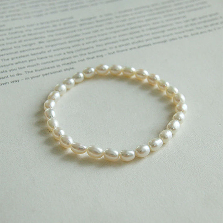 Pulsera con cuentas curativas de perlas naturales de Buddha Stones