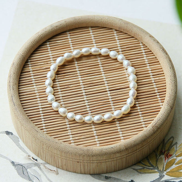 Pulsera con cuentas curativas de perlas naturales de Buddha Stones