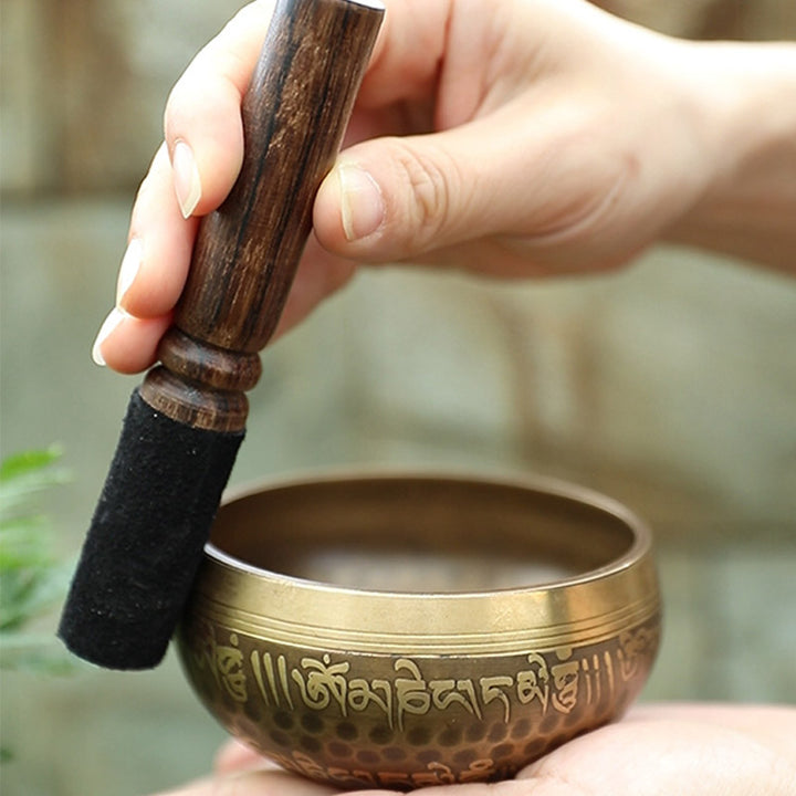 Cuenco de sonido tibetano hecho a mano para yoga y meditación, juego de cuencos tibetanos