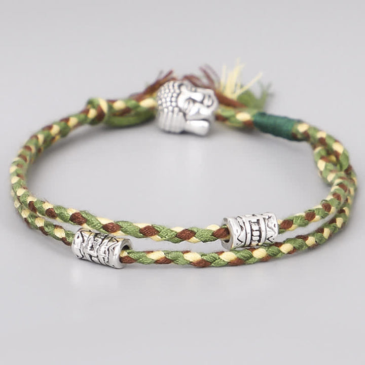 Pulsera de hilo Serenity con cabeza de Buddha Stones