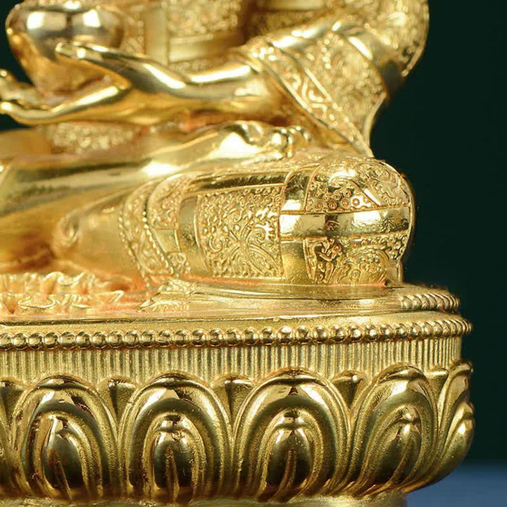 Figura de Buda Shakyamuni, estatua de cobre de iluminación, decoración para el hogar - image 14