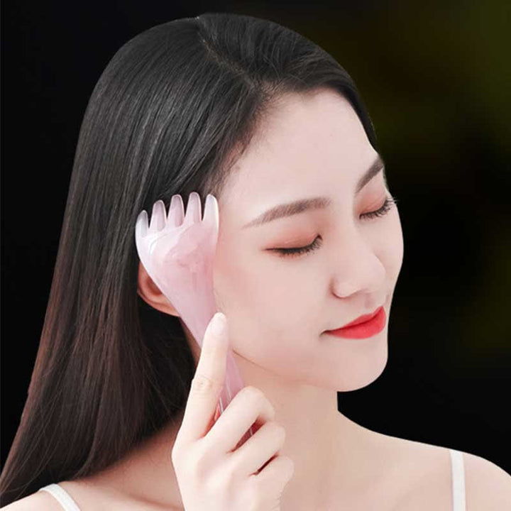 Juego de herramientas de peine de masaje Gua Sha de resina