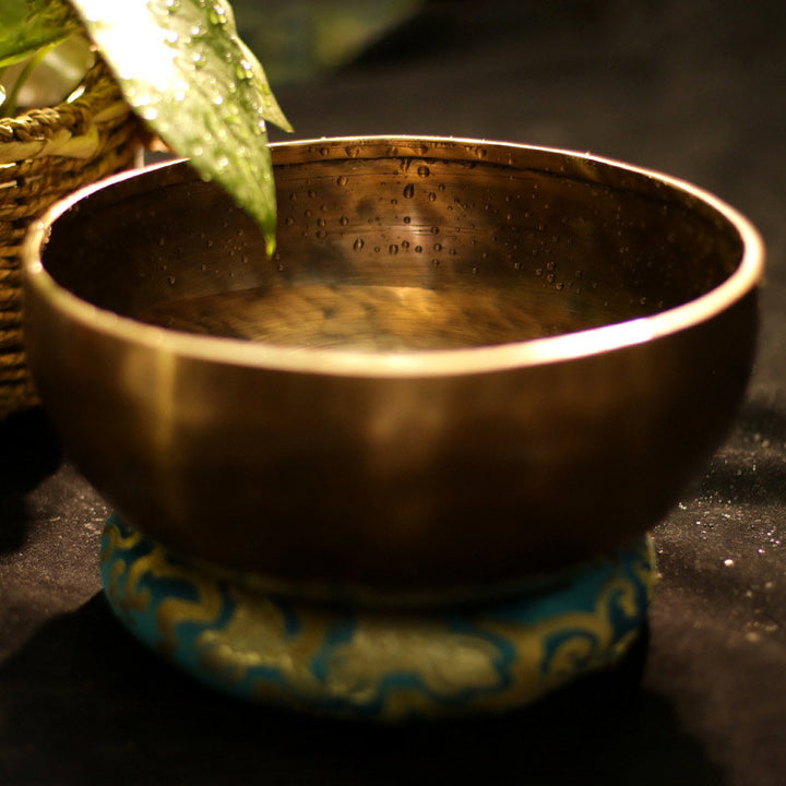 Cuenco de sonido tibetano hecho a mano para curación y meditación, juego de cuencos cantores de energía positiva
