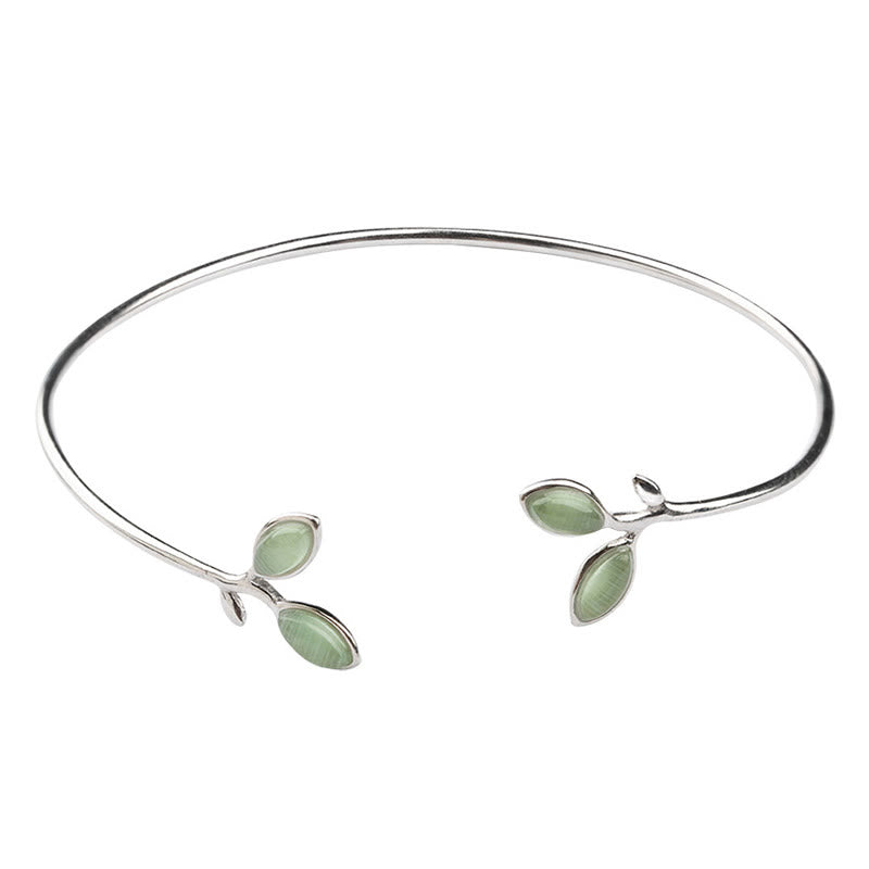 Brazalete con diseño de Buddha Stones, brazalete con soporte para ojo de gato