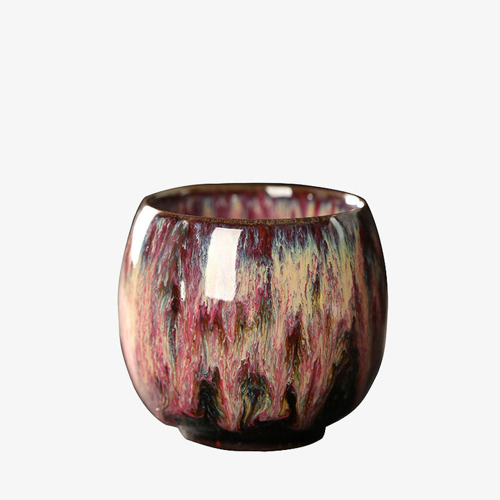 Buddha Stones Simple multicolor cambio de horno chino Jianzhan taza de té de cerámica Kung Fu taza de té 110ml