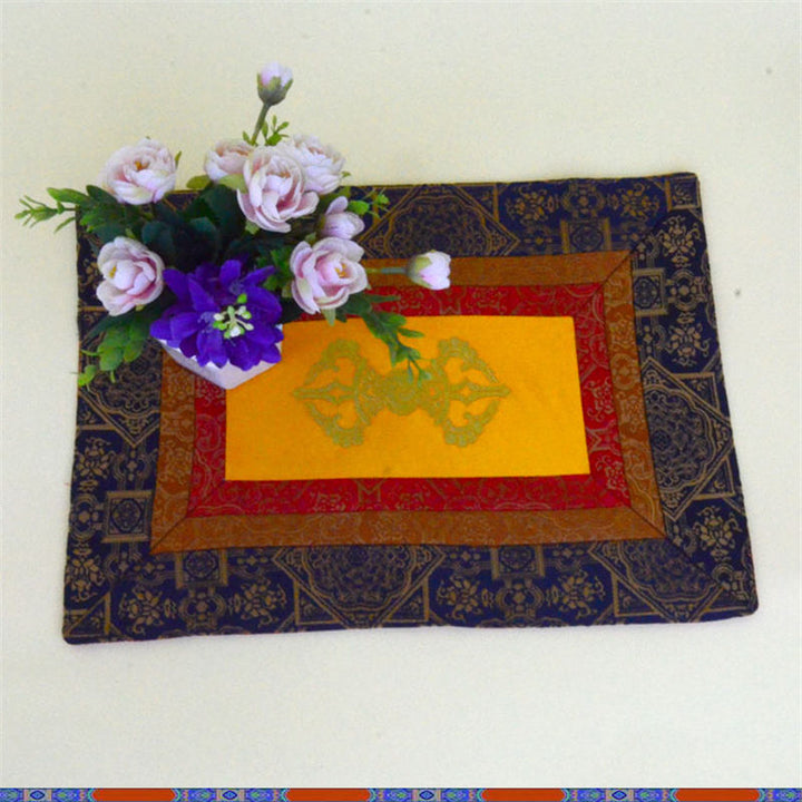 Estera para altar de oración con Buddha Stones, tapete para meditación y curación con poder espiritual Vajra