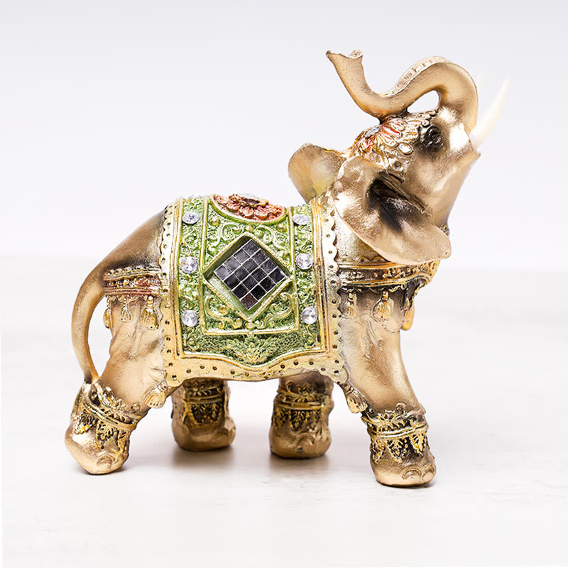 Estatua de elefante verde Feng Shui de la suerte, Buddha Stones , escultura, estatuilla de riqueza, regalo, decoración del hogar - image 0