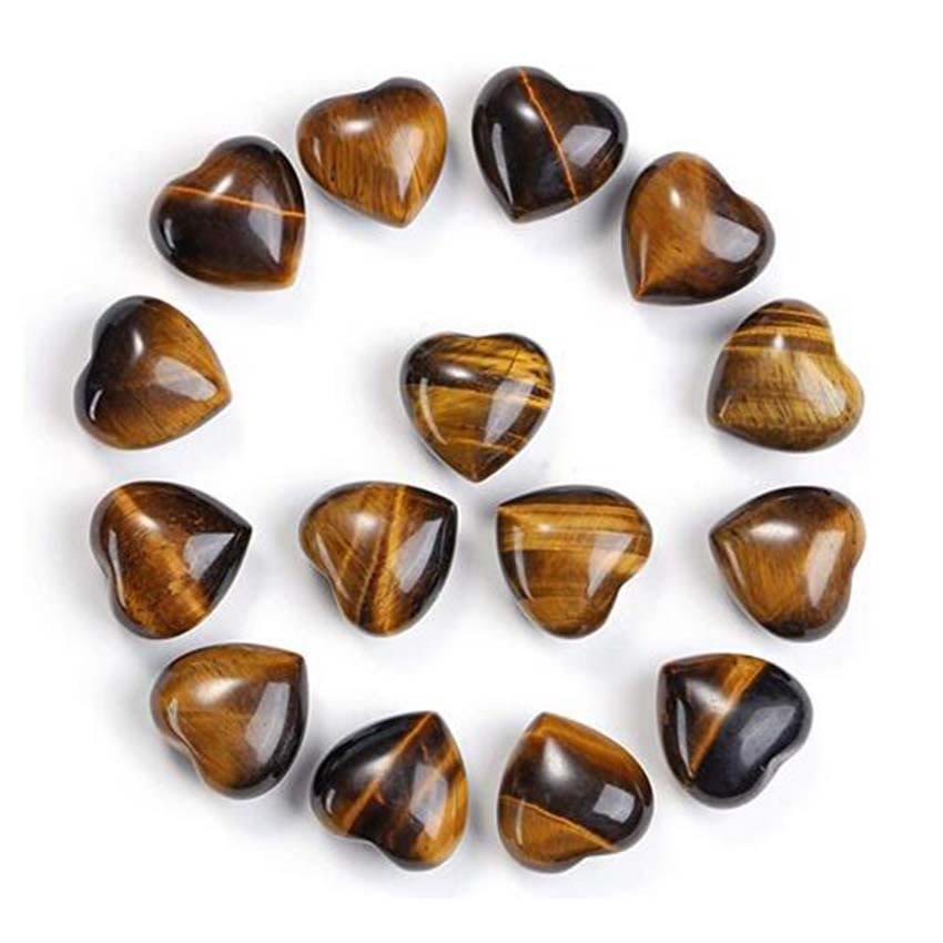 Decoración de amor con piedra de ojo de tigre, amatista natural - Ojo de tigre*15 piezas - image 11