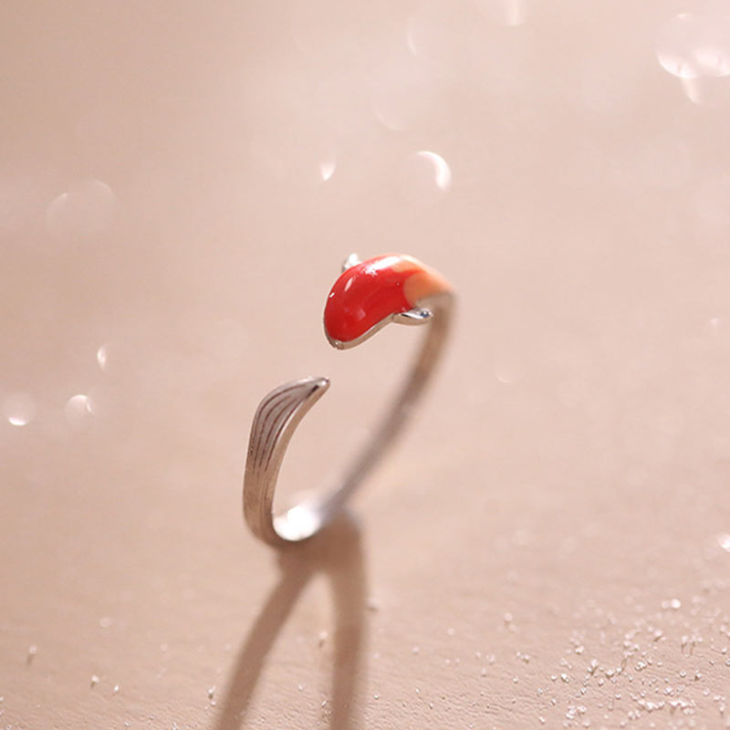 Anillo ajustable de la suerte del equilibrio del cobre del pez Koi de las Buddha Stones