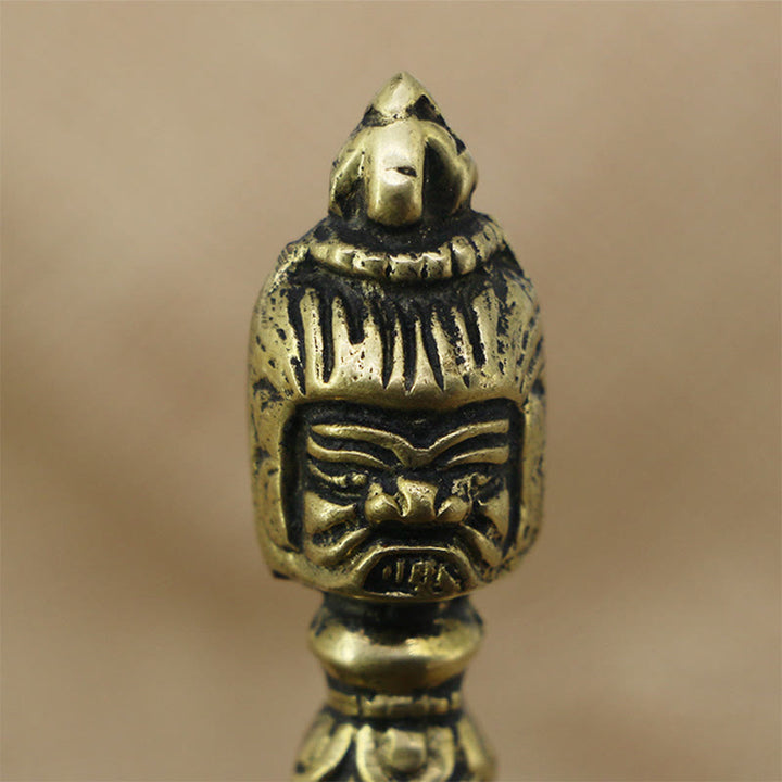 Buddha Stones hechas a mano en Nepal, pequeño Vajra Dorje grabado, decoración de cobre