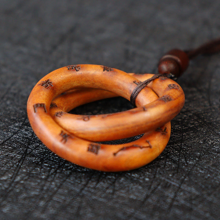 Buddha Stones, relámpago, madera de azufaifa, anillo taoísta Yin Yang, círculo Qiankun, Leizu, tabú, colgante de collar de la suerte