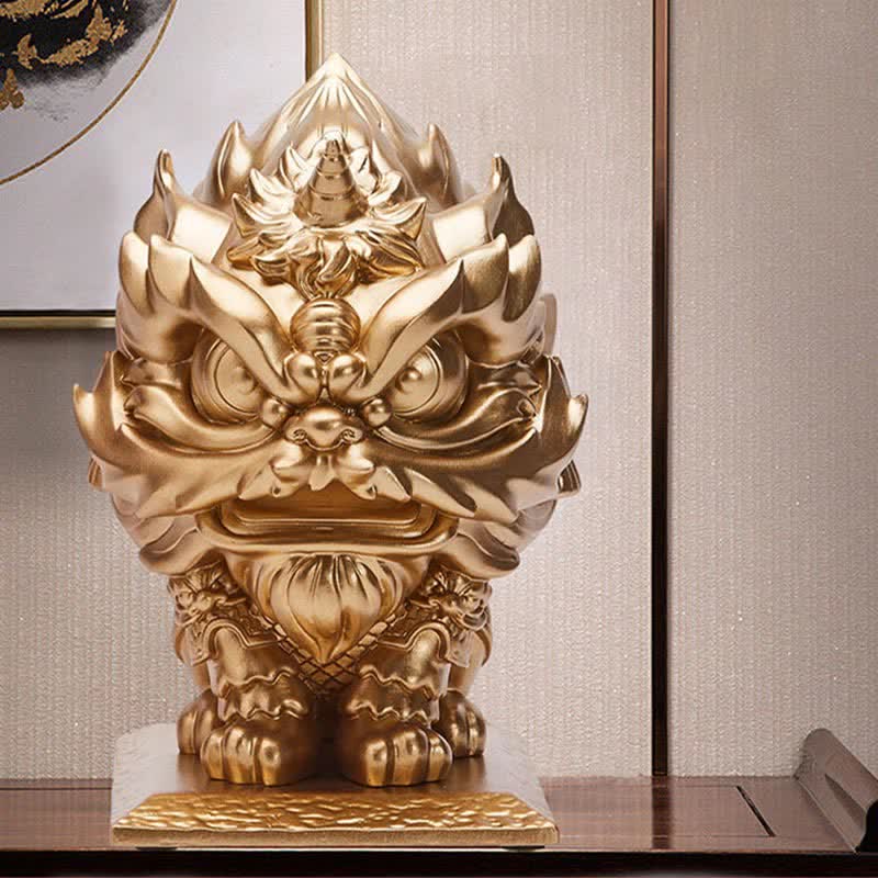 Buddha Stones, estatua de León, resina resistente, decoración para el hogar y la Oficina