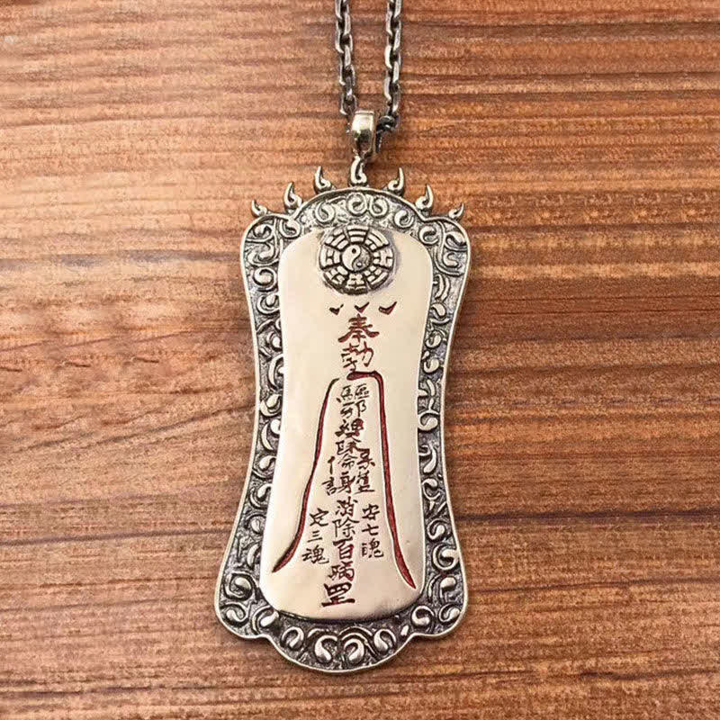 Colgante de collar de equilibrio de cinabrio FengShui Bagua PiXiu - image 9