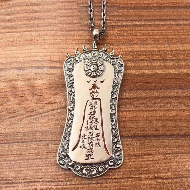 Colgante de collar de equilibrio de cinabrio FengShui Bagua PiXiu - image 9