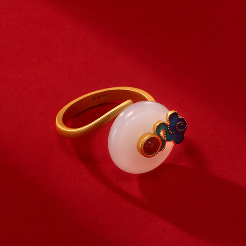 Buddha Stones, monedas de cobre de Jade, nubes propicias, collar de prosperidad, colgante, pulsera, anillo, pendientes