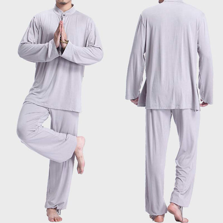Conjunto de ropa para hombre, Buddha Stones , meditación, oración, Zen espiritual, Tai Chi, práctica de Yoga - image 2