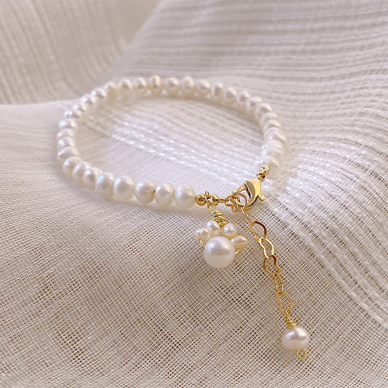 Pulsera de cadena curativa con forma de pata de gato y perlas de Buddha Stones - image 2