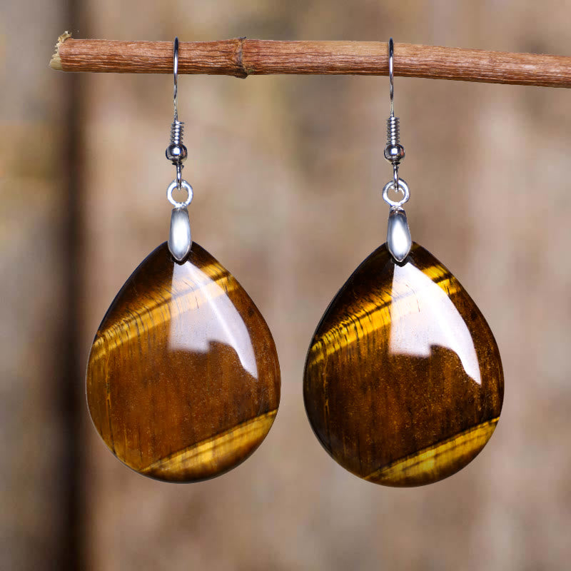 Pendientes colgantes curativos de aventurina natural con Buddha Stones
