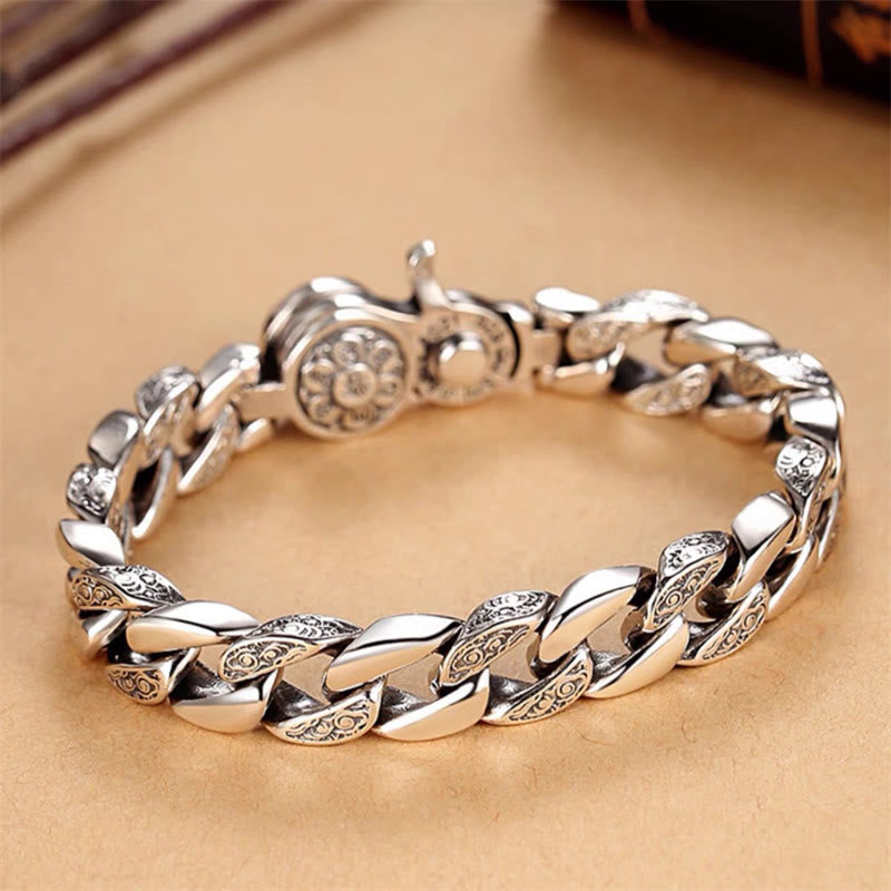 Pulsera de creatividad con Buddha Stones Tíbet Om Mani Padme Hum doble Dorje Vajra