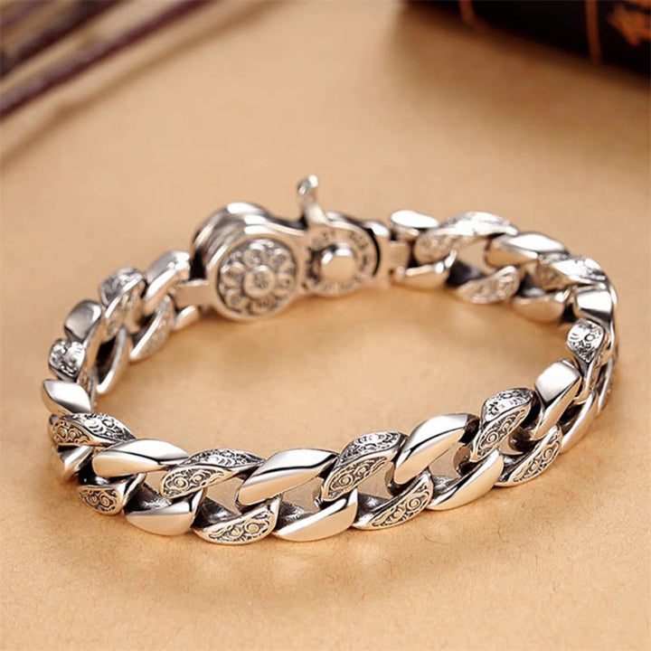 Pulsera de creatividad con Buddha Stones Tíbet Om Mani Padme Hum doble Dorje Vajra