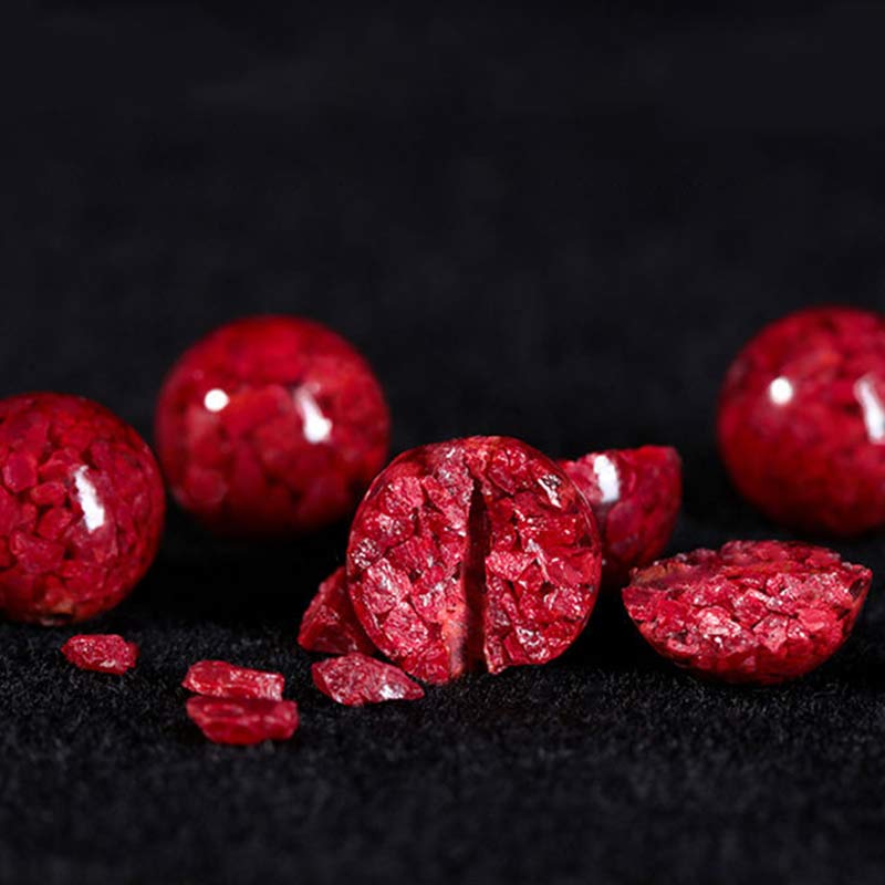 Pulsera de hilo rojo con bendición de cinabrio de Buddha Stones para niños
