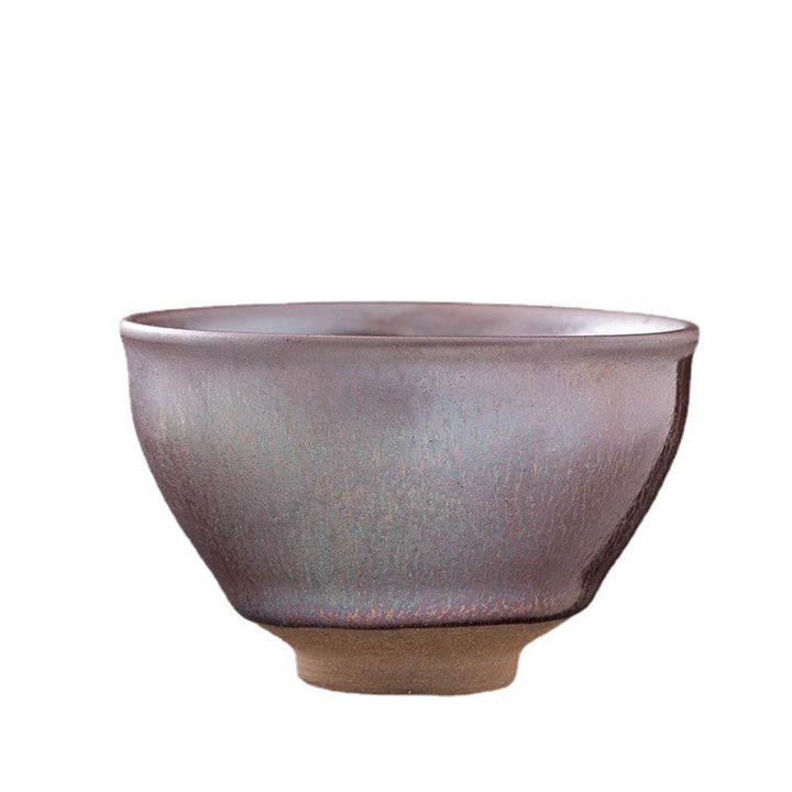 Taza de té de porcelana Jianzhan de oro rosa chino con Buddha Stones , taza de té de Kung Fu