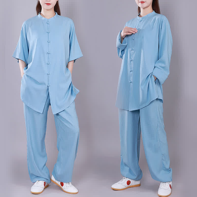 Conjunto de ropa unisex de lino y algodón con Buddha Stones, tai chi, qigong, oración, práctica espiritual zen - image 16