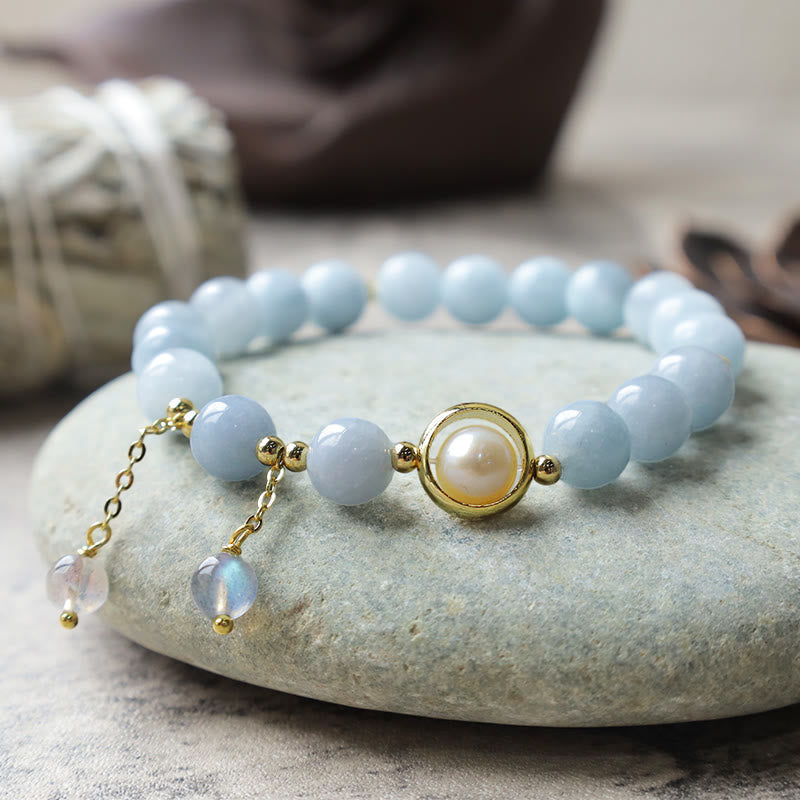 Pulsera con dijes de cuentas de Buddha Stones