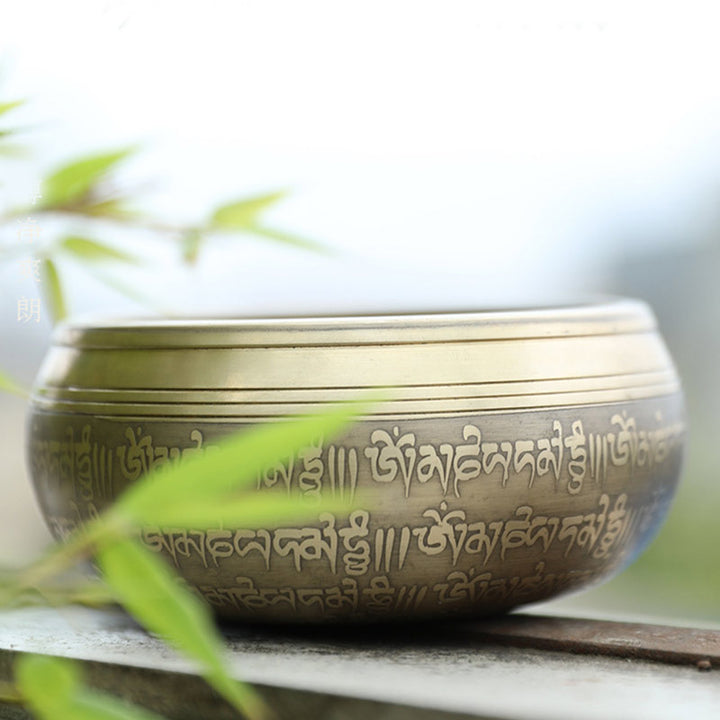 Cuenco de sonido tibetano hecho a mano para concentración y meditación, juego de cuencos para cantar, felicidad pacífica