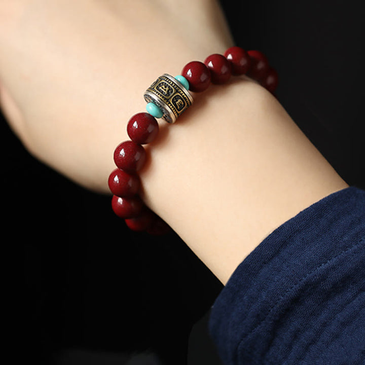 Pulsera de plata de ley 925 con Buddha Stones , zodíaco chino, Buda natal, cinabrio, Om Mani Padme Hum - image 17