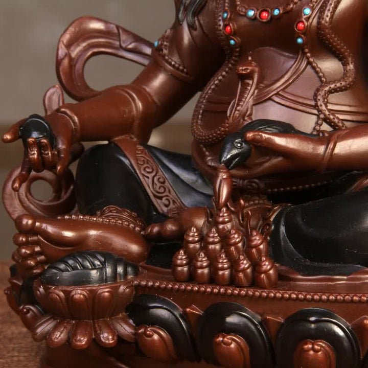 Estatuilla amarilla de Jambhala Bodhisattva, estatua de cobre de compasión, decoración para el hogar y la Oficina - image 15