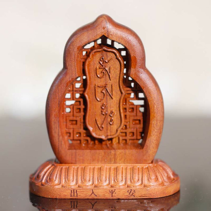 Estatua de la compasión grabada en madera de Buda Vajrasattva, decoración - image 2