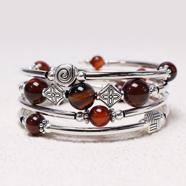 Pulsera de equilibrio de turquesa tibetana con Buddha Stones