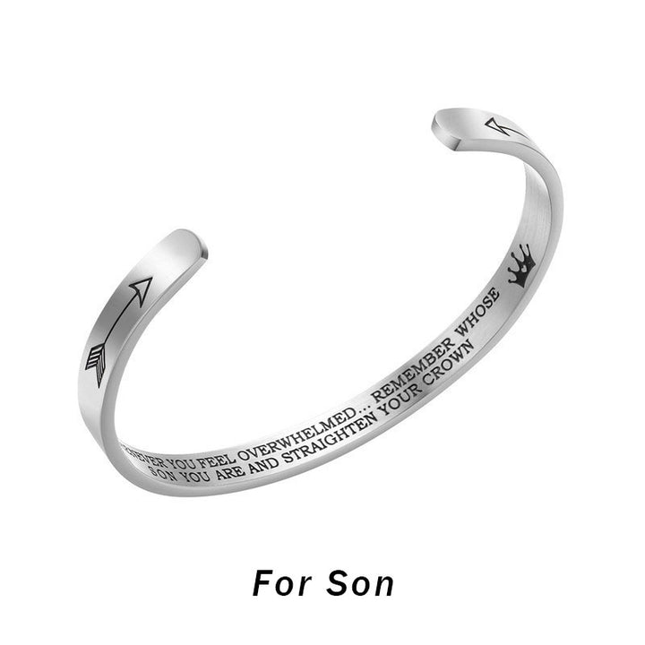 Pulseras inspiradoras de Buddha Stones, regalo personalizado para ella, brazalete con Mantra grabado, joyería de corona