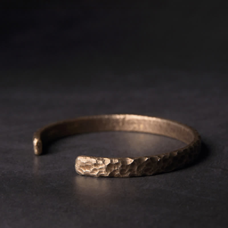 Brazalete de cobre con diseño simple de Buddha Stones