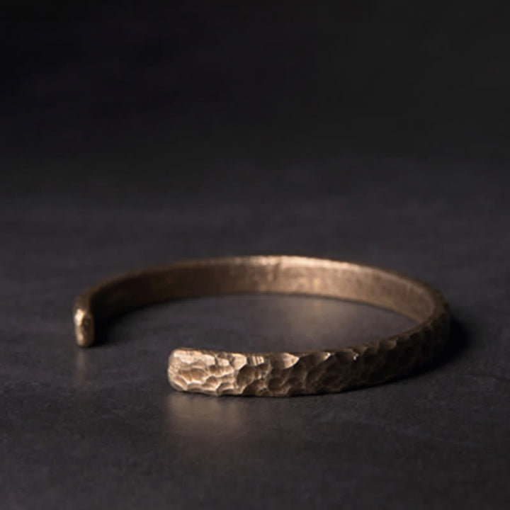 Brazalete de cobre con diseño simple de Buddha Stones