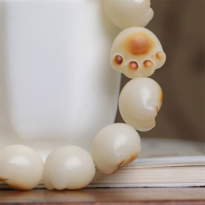 Pulsera de paz con semillas de Bodhi y garra de gato con Buddha Stones - image 4