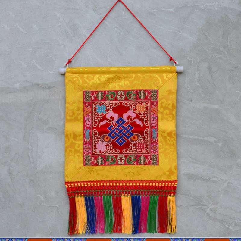 Arte de pared de poder espiritual de símbolos auspiciosos de Vajra