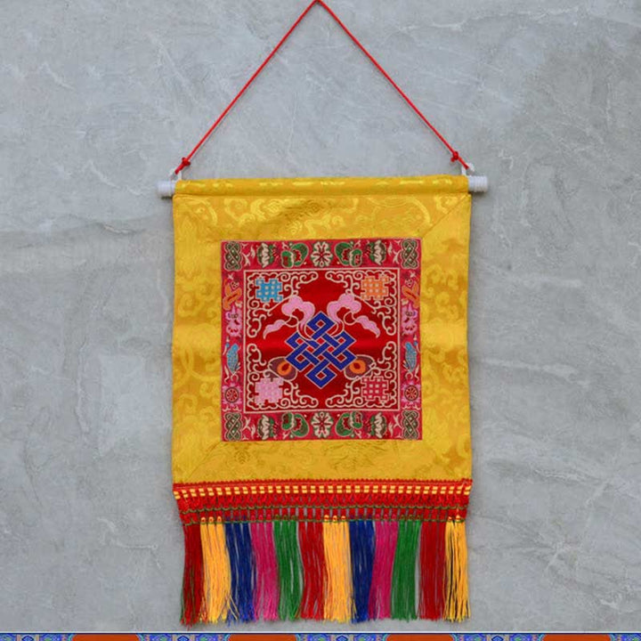 Arte de pared de poder espiritual de símbolos auspiciosos de Vajra