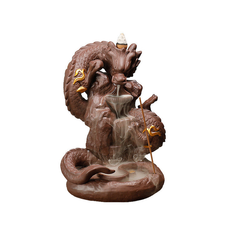 Quemador de incienso con protección de dragón tibetano, Buddha Stones , decoración - image 8